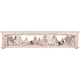 Illuminated Stand Forest Clearing with White Frost and Winter Children for Candle Arches - 70x15 cm / 27.6x5.9 inch