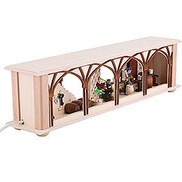 Illuminated Stand Wine Cellar for Candle Arches - 50x12x10 cm / 20x5x4 inch
