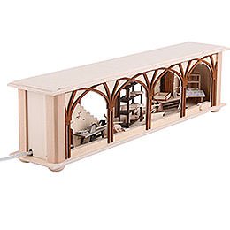 Illuminated Stand Carpenter's Storage for Candle Arches - 50x12x10 cm / 20x5x4 inch