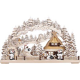 3D Double Arch - Snowmolli-Paradise with White Frost - 72x43 cm / 28x17 inch