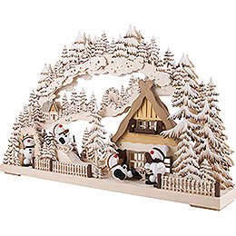 3D Double Arch - Snowmolli-Paradise with White Frost - 72x43 cm / 28x17 inch