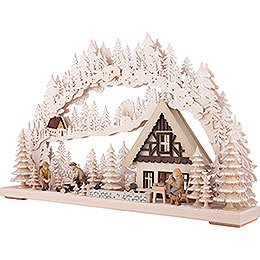 3D Double Arch - Lumberjack with White Frost - 72x43 cm / 28x17 inch