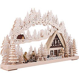 3D Double Arch - Lumberjack with White Frost - 72x43 cm / 28x17 inch