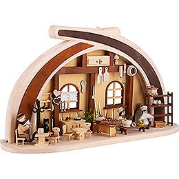 Candle Arch - Solid Wood Cafeteria - 45x30 cm / 17.7x11.8 inch