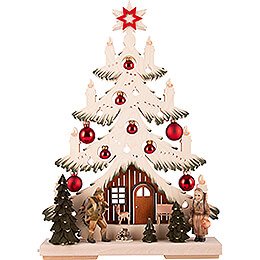 Light Triangle - Fir Tree - Forest People  - 32x44 cm / 12.6x17.3 inch