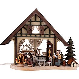 Lighted House - Christmas Parlor - 17 cm / 6.7 inch