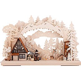 Candle Arch - Mushrom Picker at Forester's Lodge - 43x28 cm / 16.9x11 inch