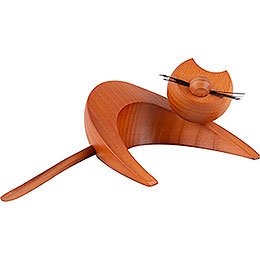 Katze ocker - liegend - 3 cm