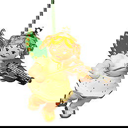 Angel Greetings in Fir Green - 8 Enchanting Hubrig Ornaments