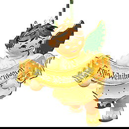Angel Greetings in Fir Green - 8 Enchanting Hubrig Ornaments