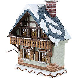 Winter Children House with Balcony - 15 cm / 5,5 inch