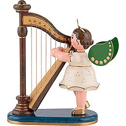 Angel with Harp - 10 cm / 4 inch