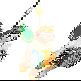 Angel Greetings in Fir Green - 8 Enchanting Hubrig Ornaments