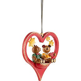Tree Ornament - Teddy Couple - 8 cm / 3.1 inch