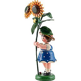 Flower Child Girl with Sunflower - 17 cm / 6.7 inch
