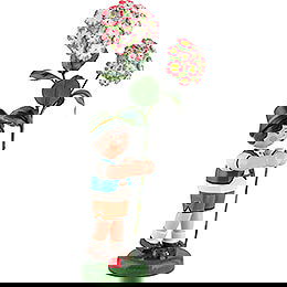 Flower Child Boy with Hydrangea - 24 cm / 9.4 inch
