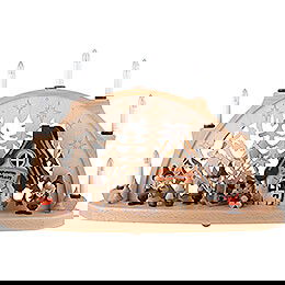 Schwibbogen Wichtelwerkstatt - 53x33 cm