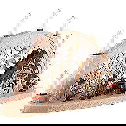 Schwibbogen Wichtelwerkstatt - 53x33 cm