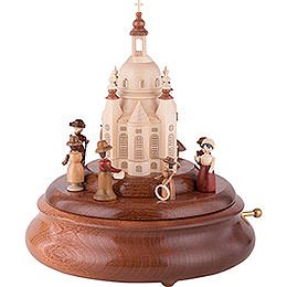 Electronic Music Box - Historical Scene in Front of Church of Our Lady - 21 cm / 8 inch