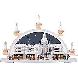 Candle Arch - Dresden Christmas Market Approx. 1900 - 54x32x12 cm / 21x12.5x4.7 inch