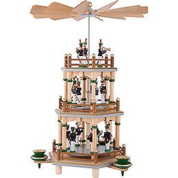 3-Tier Pyramid with Miners Parade - 35 cm / 13.8 inch