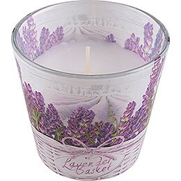 JEKA Scented Candle - Lavender Basket - Fresh Lavender - 8,1 cm / 3.2 inch