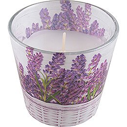 JEKA-Duftkerze - Lavender Basket - Fresh Lavender - 8,1 cm