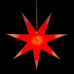 Window Star - Red - White - 41 cm / 16.1 inch