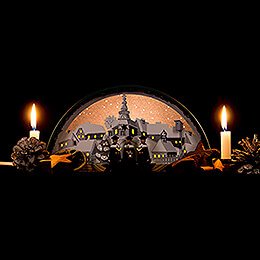 Candle Arch with Carolers and Ore Arch - 33x14 cm / 13x5.5 inch