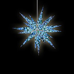 Herrnhuter Moravian Star I6 Paper - Nature Edition - Forget-Me-Not - 60 cm / 23.6 inch