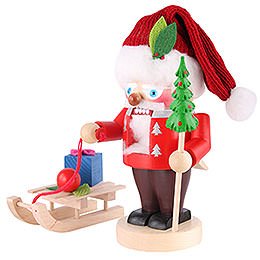 Nussknacker Weihnachtsmann mit Schlitten - 25 cm