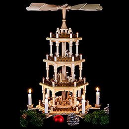 4-Tier Pyramid - Merry Christmas - 51 cm / 20 inch