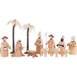Figurines for 2-Tier Pyramid - NATIVITY (natural) - 12 pcs.