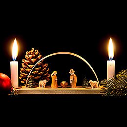 Miniature Candle Arch - Nativity Scene - 22x7,5 cm / 8.7x3 inch