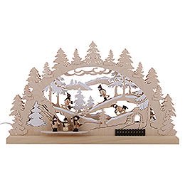 3D Double Arch - Winter Countryside - 62x37x5,5 cm / 24x14x2 inch