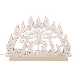 3D Double Arch - Forest Scene - 42x30x4,5 cm / 16x12x2 inch