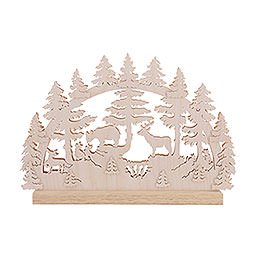 3D Double Arch - Animals in Forest - 42x30x4,5 cm / 16x12x2 inch
