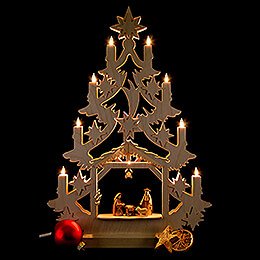 Light Triangle - Christmas Tree - 47x34x5,5 cm / 18x13x2 inch