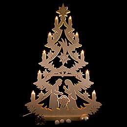Light Triangle - Christmas Tree - 70x46x5,5 cm / 27x18x2 inch