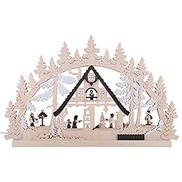 Candle Arch - Christmashouse - 74x47x5,5 cm /29x19x2 inch
