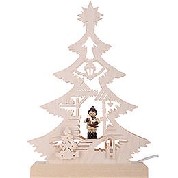 Lichterspitze Mini-Baum Weihnachtsmarkt - 23,5x15,5x4,5 cm