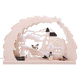 3D Candle Arch - Sleigh Ride - 41x27x4,5 cm / 16x11x1.7 inch
