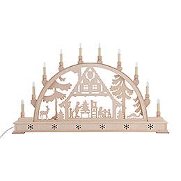 Candle Arch - Christmas House with Base - 78x45 cm / 31x18 inch