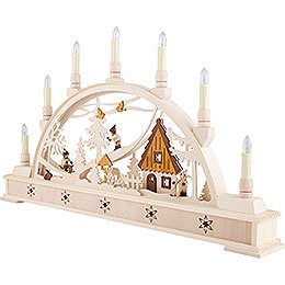 Candle Arch Winter Sports with Base - 63x35 cm / 24.8x13.8 inch