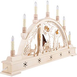 Candle Arch Deer Forest with Base - 63x35 cm / 24.8x13.8 inch