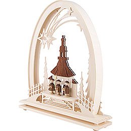 Seidel Arch Seiffen Church with Carolers - 31x33 cm / 12.2x13 inch