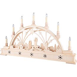 Candle Arch - Angels - with Base - 63x35 cm / 24.8x13.8 inch