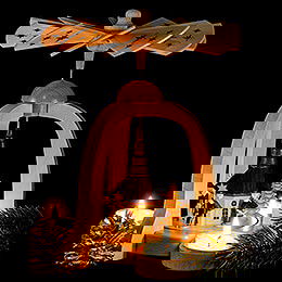 1-stckige Pyramide Seiffener Kirche - 22 cm