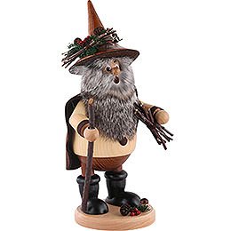Smoker - Forest Gnome Wood Collector, Natural - 25 cm / 10 inch