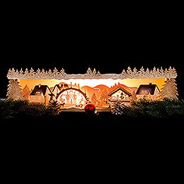 Illuminated Stand Christmas Idyll with Candle Arch - 75x20x15 cm / 29.5x7.9x5.9 inch